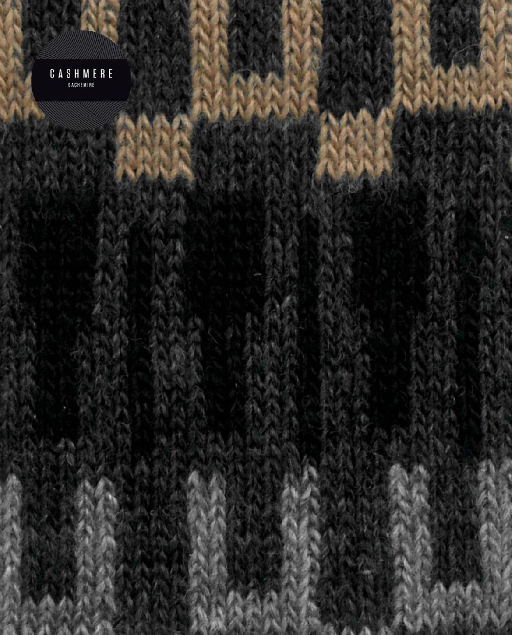 punto blanco Calcetines de cashmere/lana - cenefa Oferta especial de fábrica