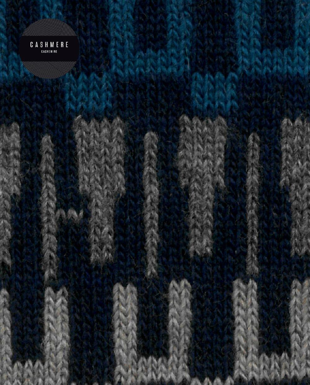 punto blanco Calcetines de cashmere/lana - cenefa Superdescuento
