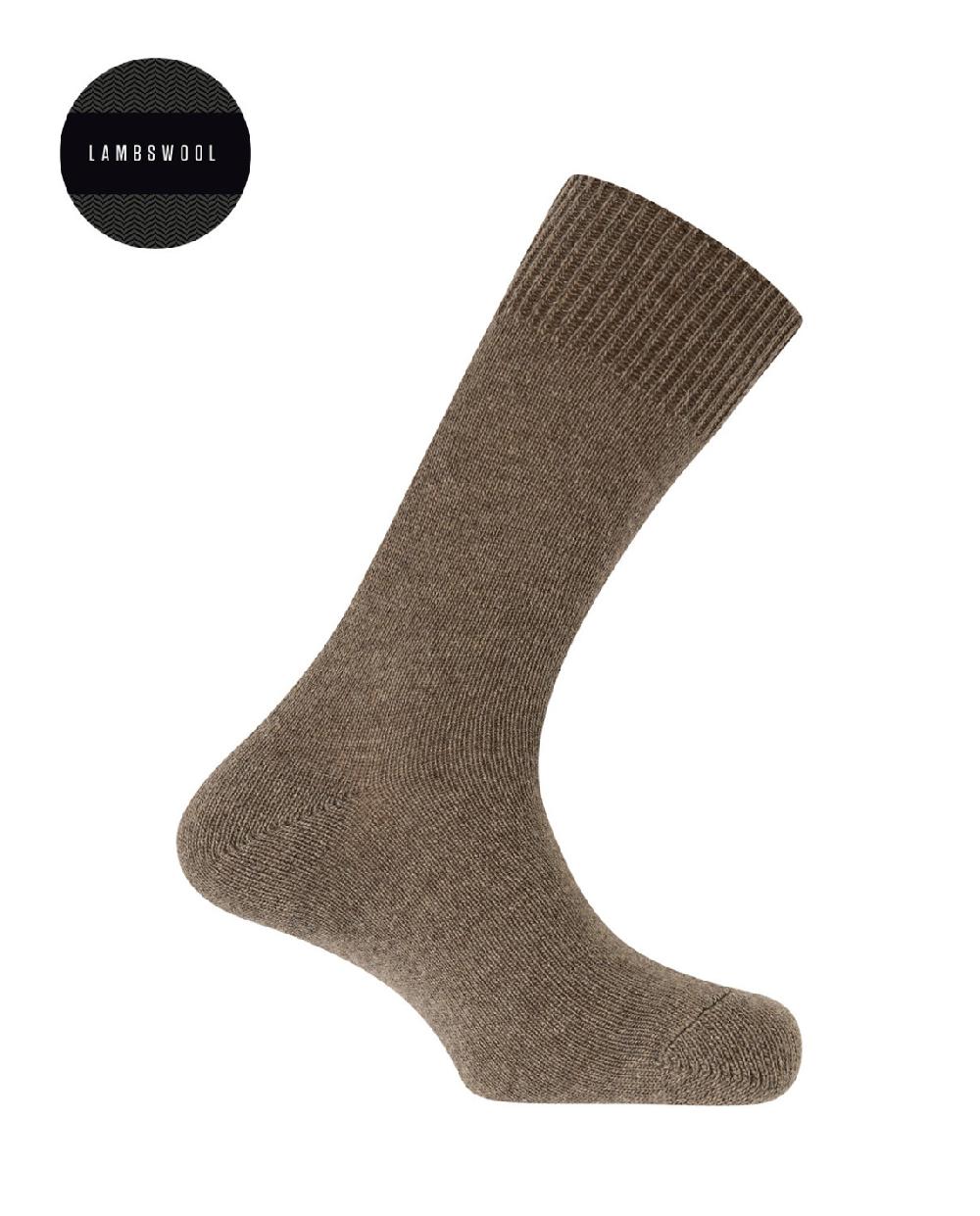 punto blanco Calcetines de lambswool lisos