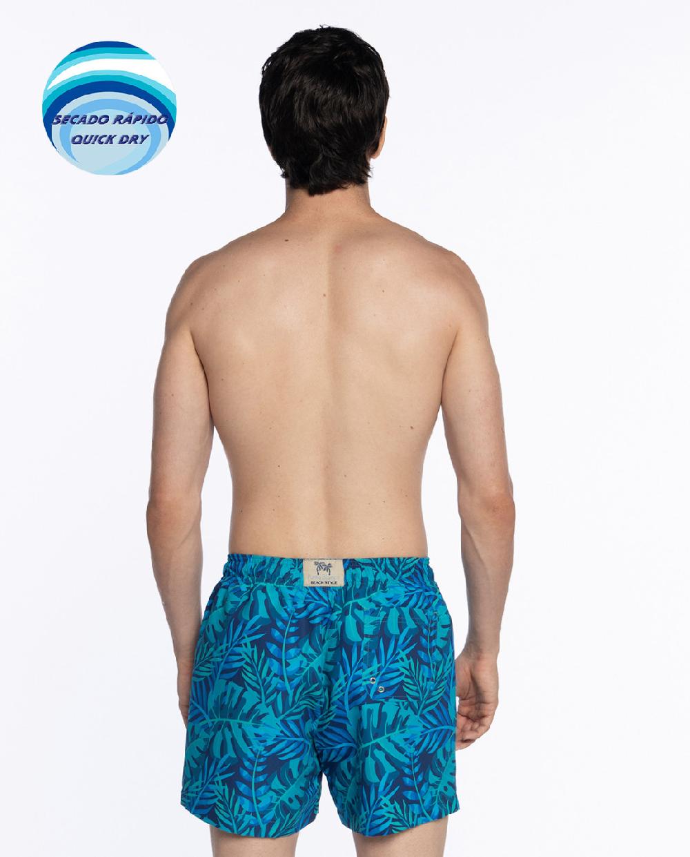 punto blanco Short estampado jungla. Paradise Ofertas