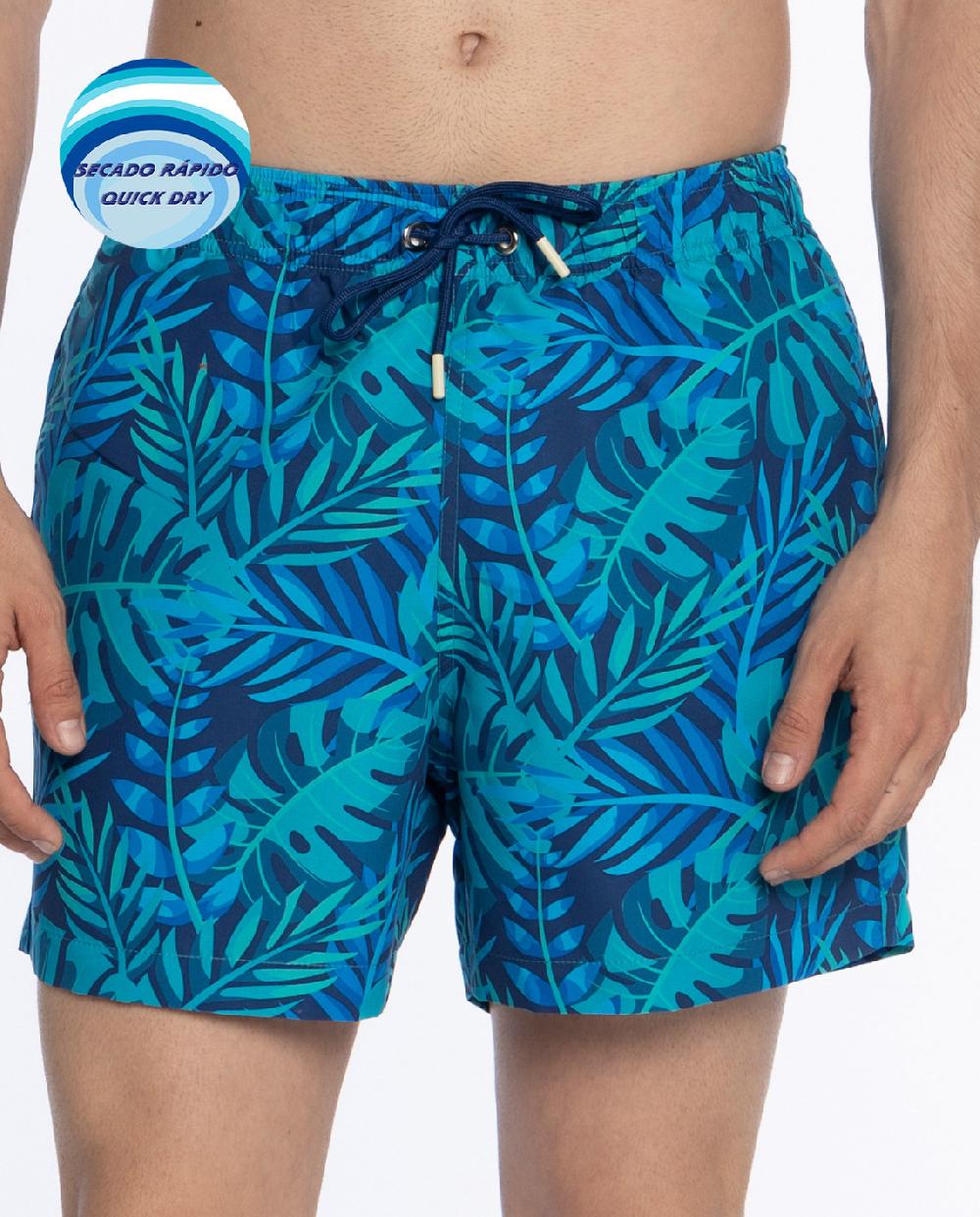 punto blanco Short estampado jungla. Paradise Ofertas