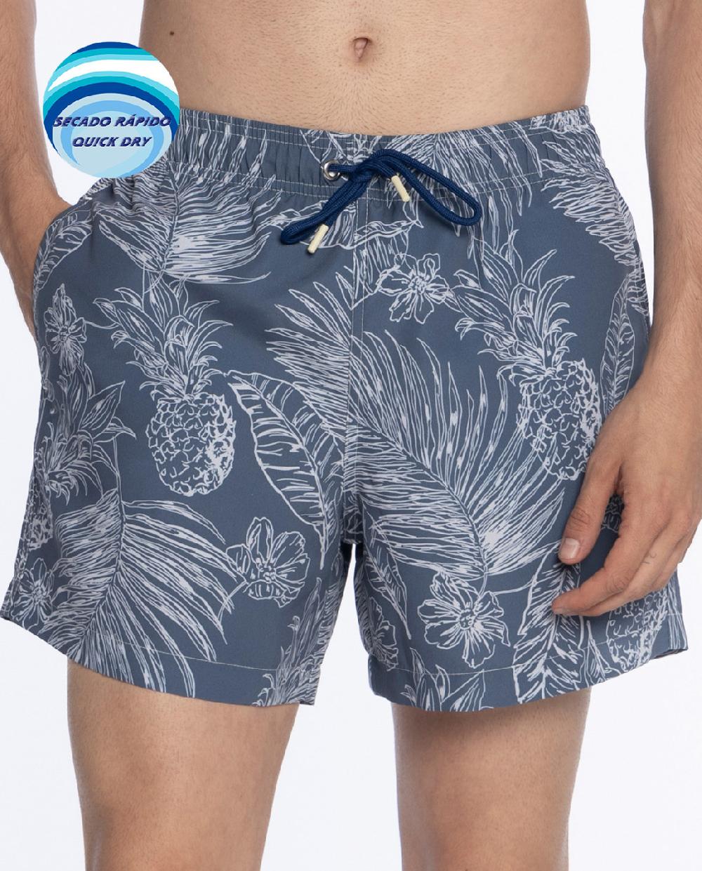 punto blanco Short estampado Brasil. Paradise Venta caliente