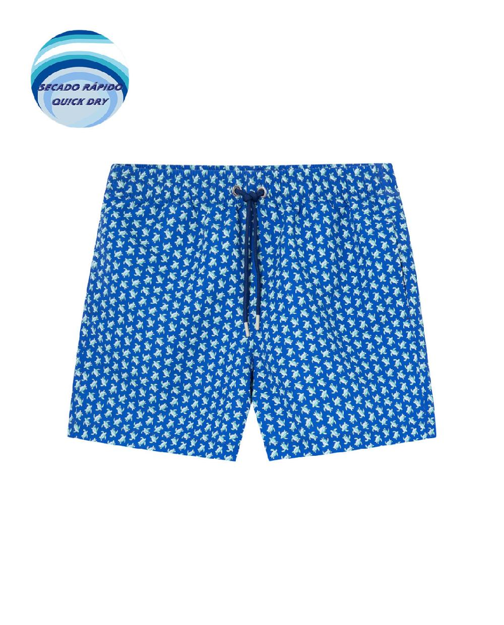 punto blanco Short estampado de tortugas. Paradise En oferta