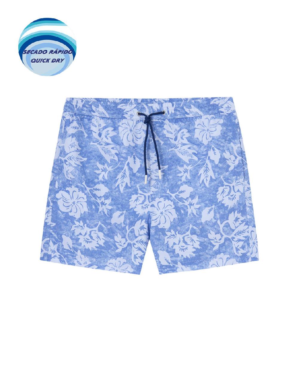 punto blanco Short estampado de flores. Paradise Rebajas baratas