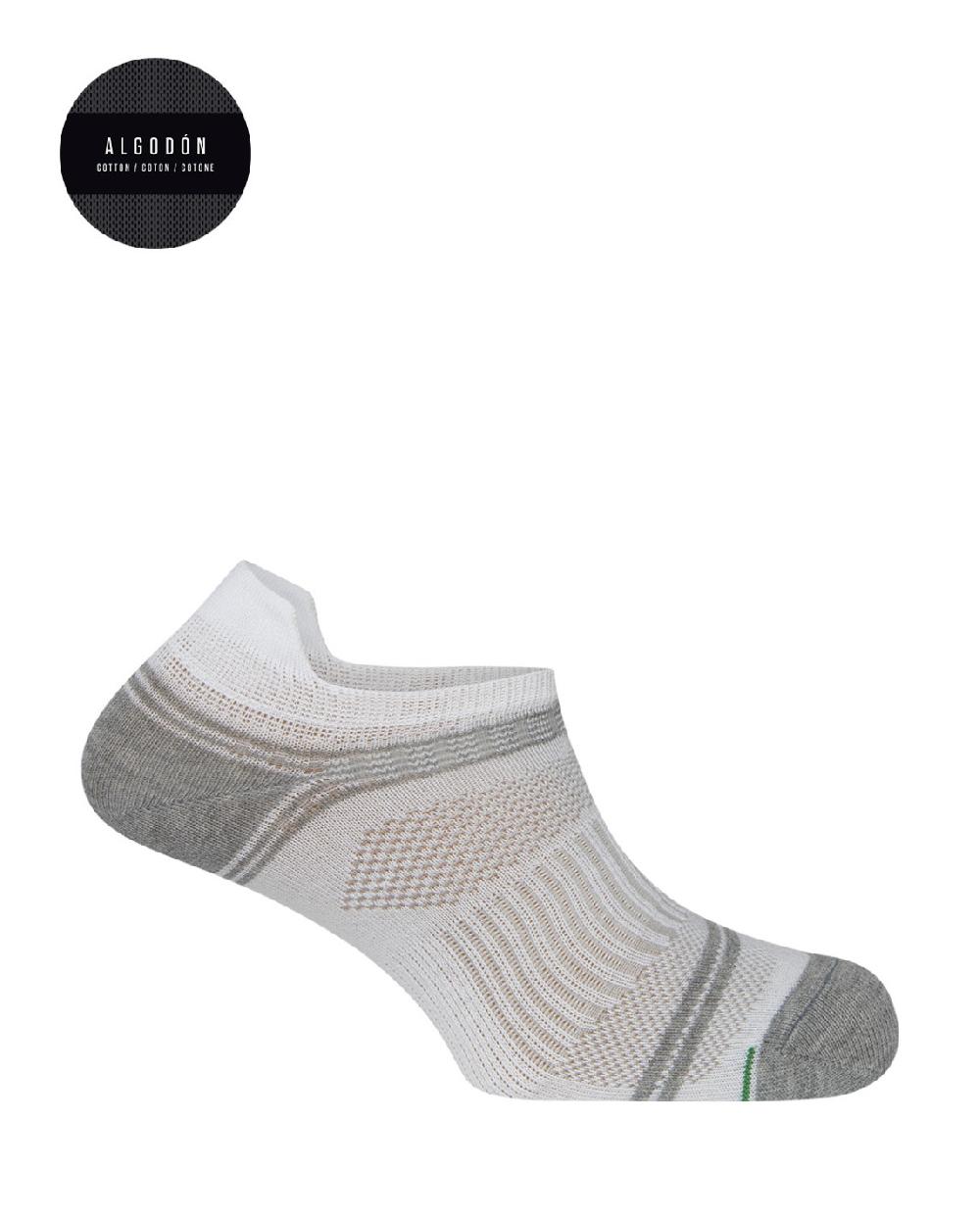 punto blanco Pack de 2 calcetines de algodón deportivos - rayas Descuento
