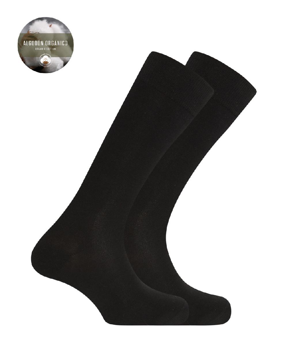 punto blanco Pack de 2 calcetines de algodón orgánico lisos