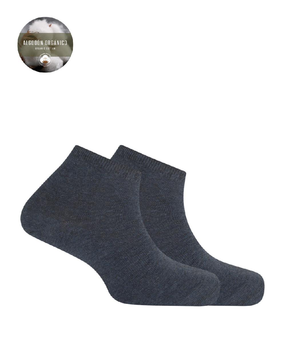 punto blanco Pack de 2 calcetines de algodón orgánico lisos