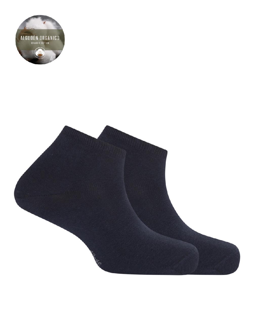 punto blanco Pack de 2 calcetines de algodón orgánico lisos