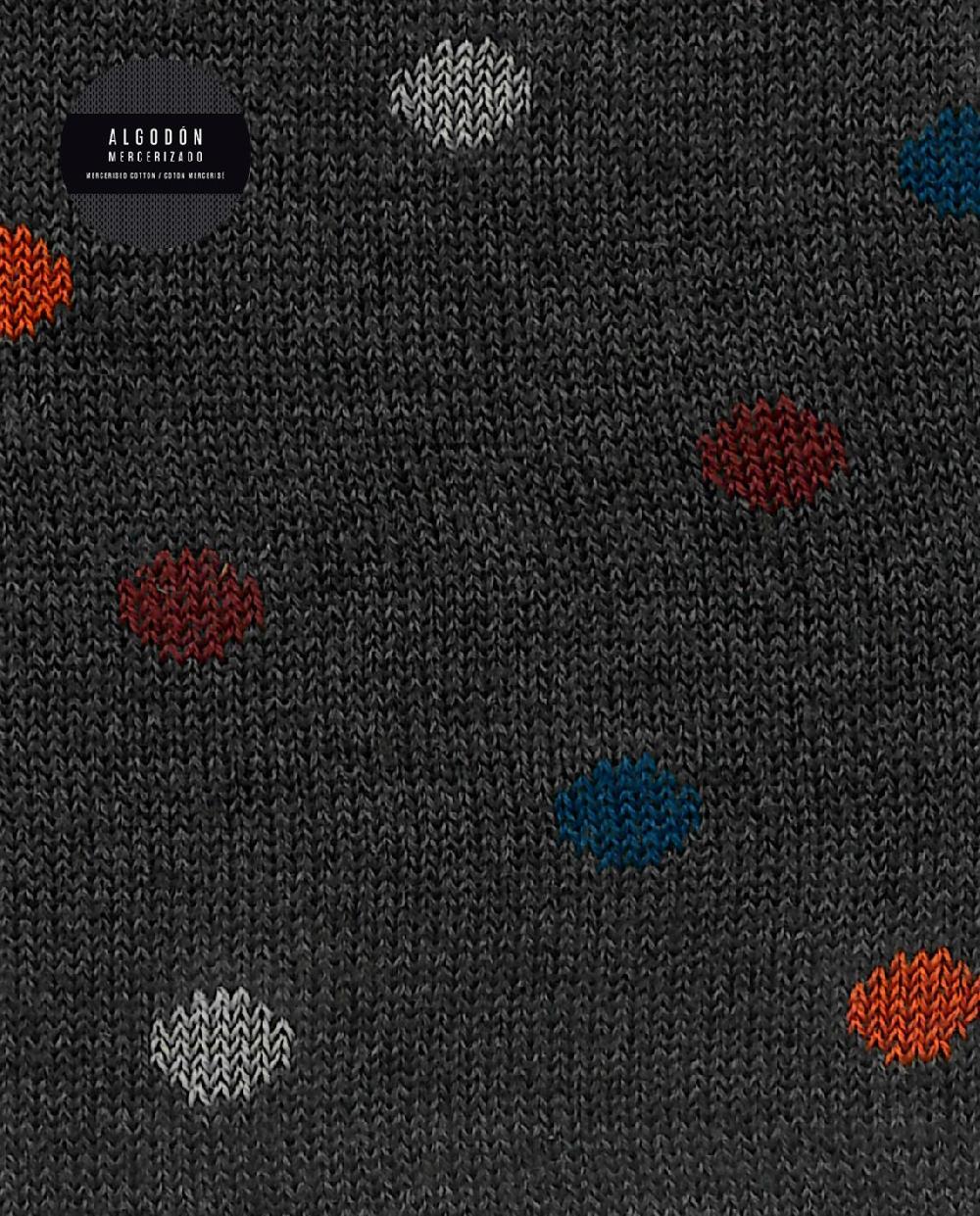 punto blanco Calcetines de algodón mercerizado - lunares En oferta