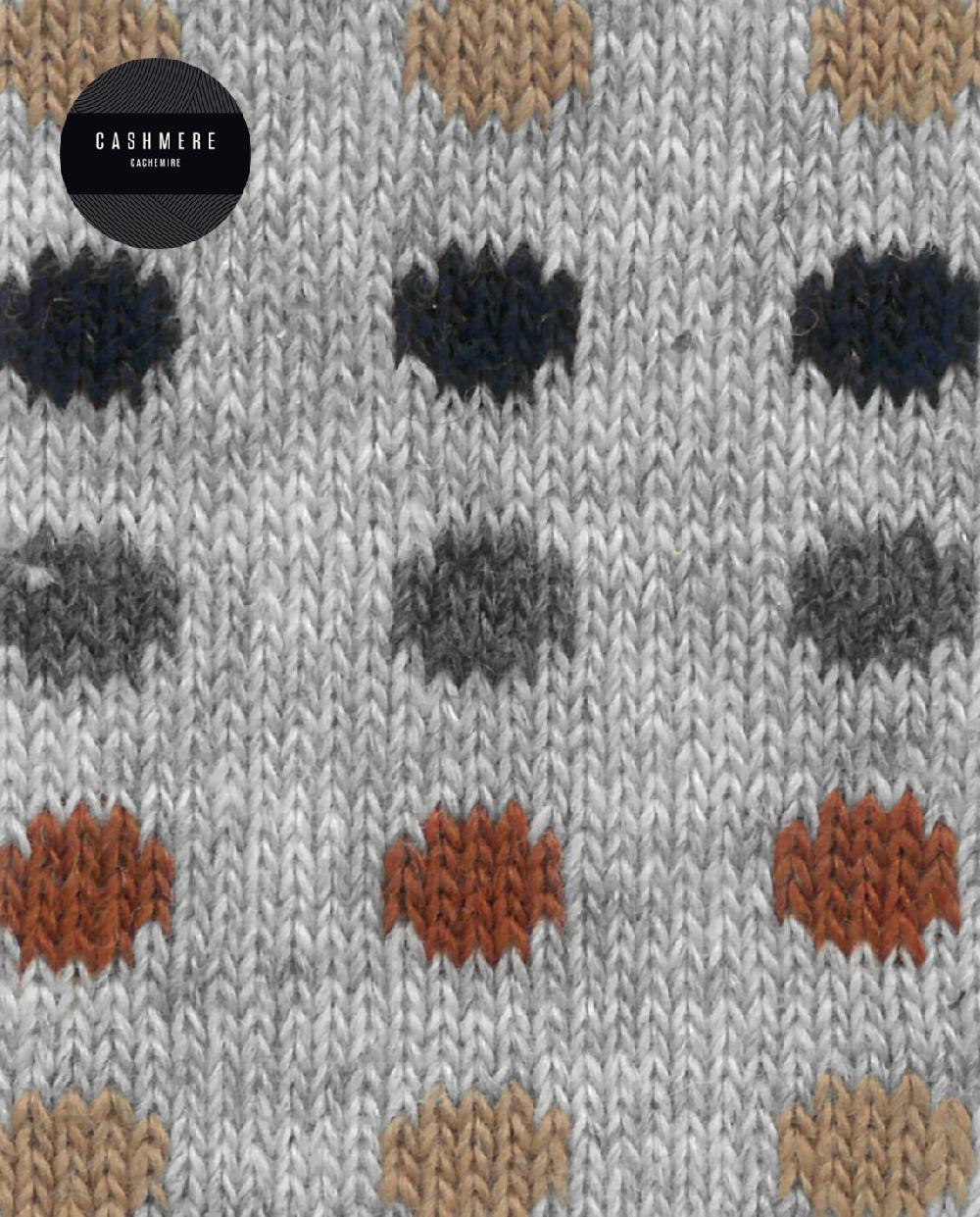 punto blanco Calcetines de cashmere/lana - lunares - puño roulé Limitado a 3 días
