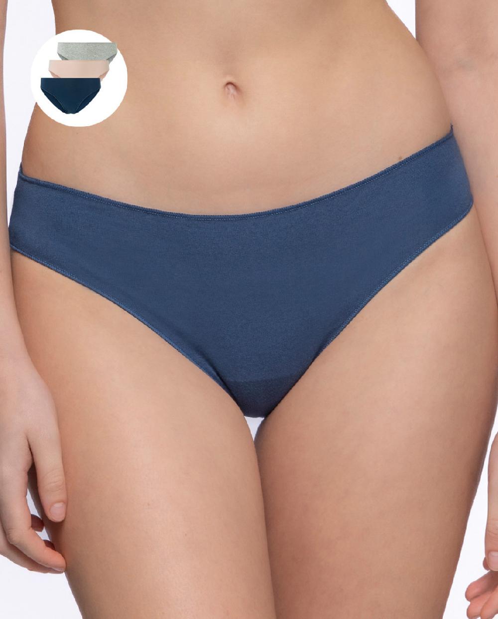 punto blanco Pack de 3 bragas algodón elástico Precio ultrabajo