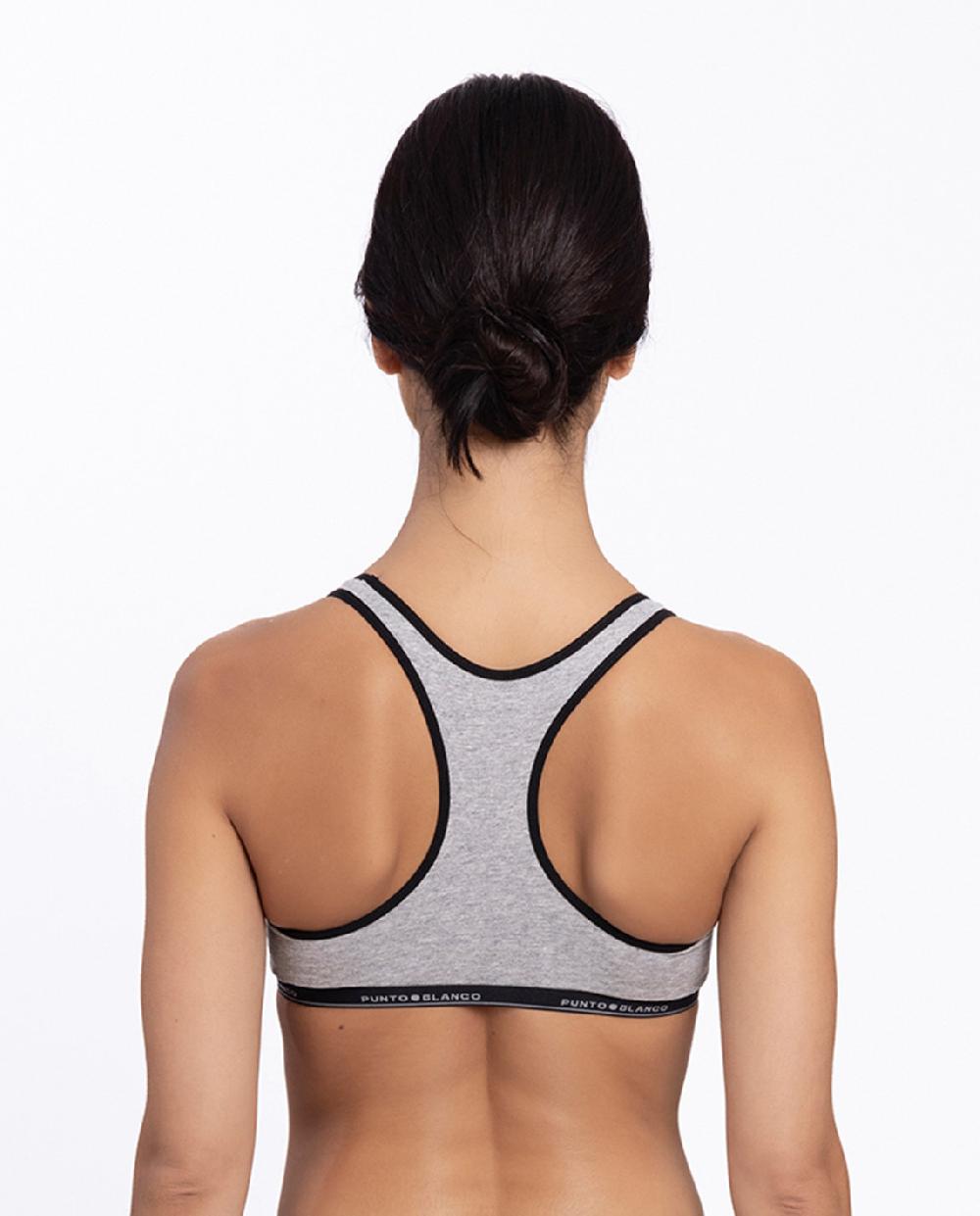 punto blanco Top deportivo Basix En oferta