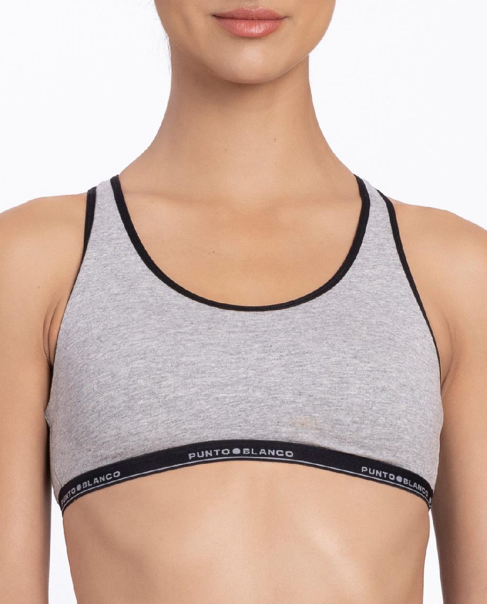 punto blanco Top deportivo Basix En oferta