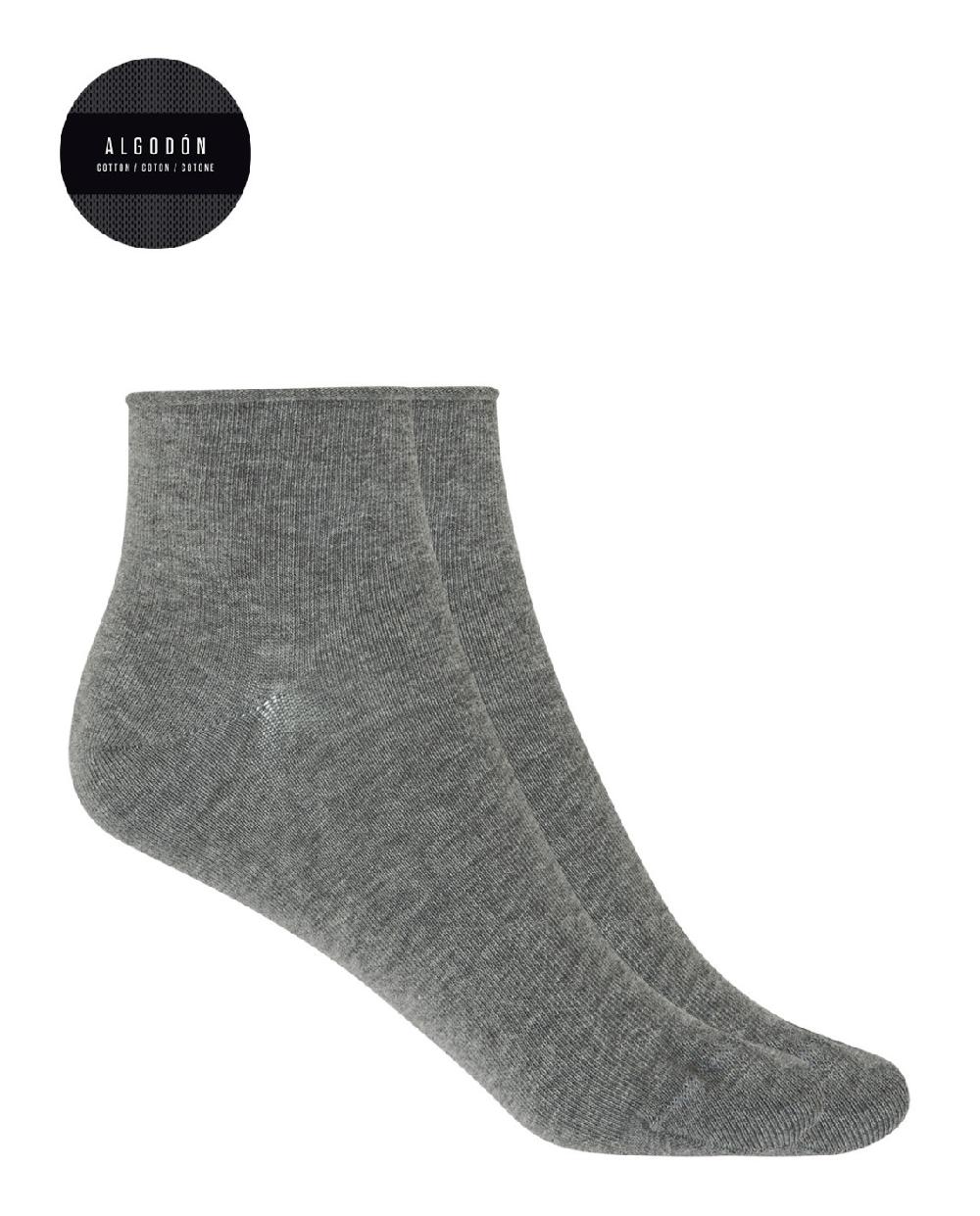 punto blanco Pack de 2 calcetines de algodón con puño roulé lisos