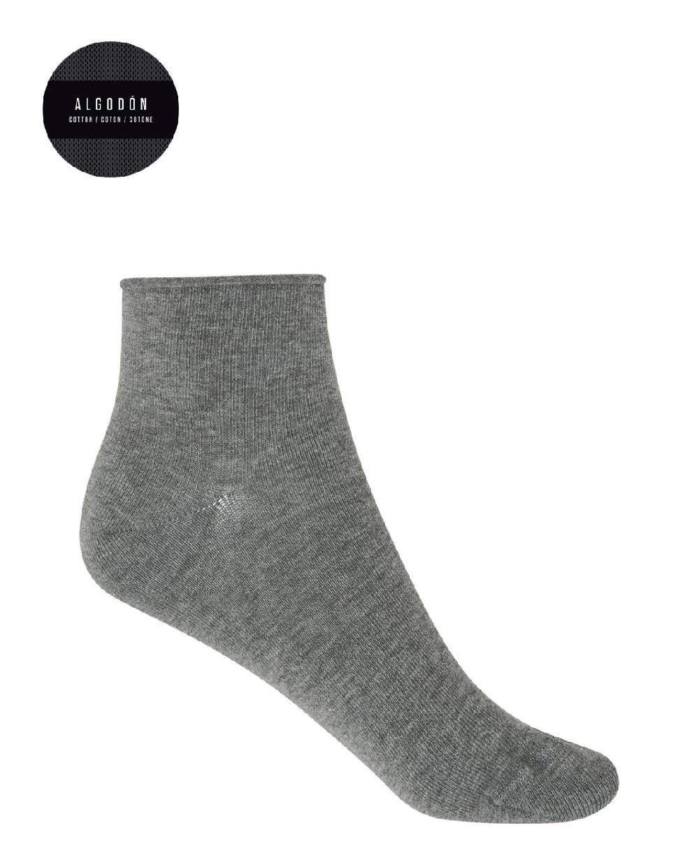 punto blanco Pack de 2 calcetines de algodón con puño roulé lisos Liquidación
