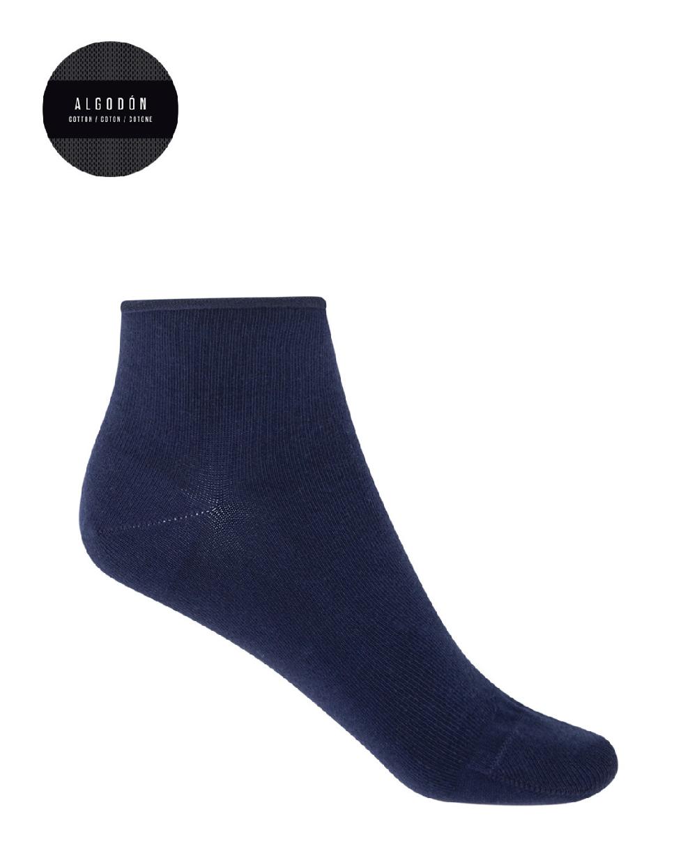 punto blanco Pack de 2 calcetines de algodón con puño roulé lisos Mejor oferta