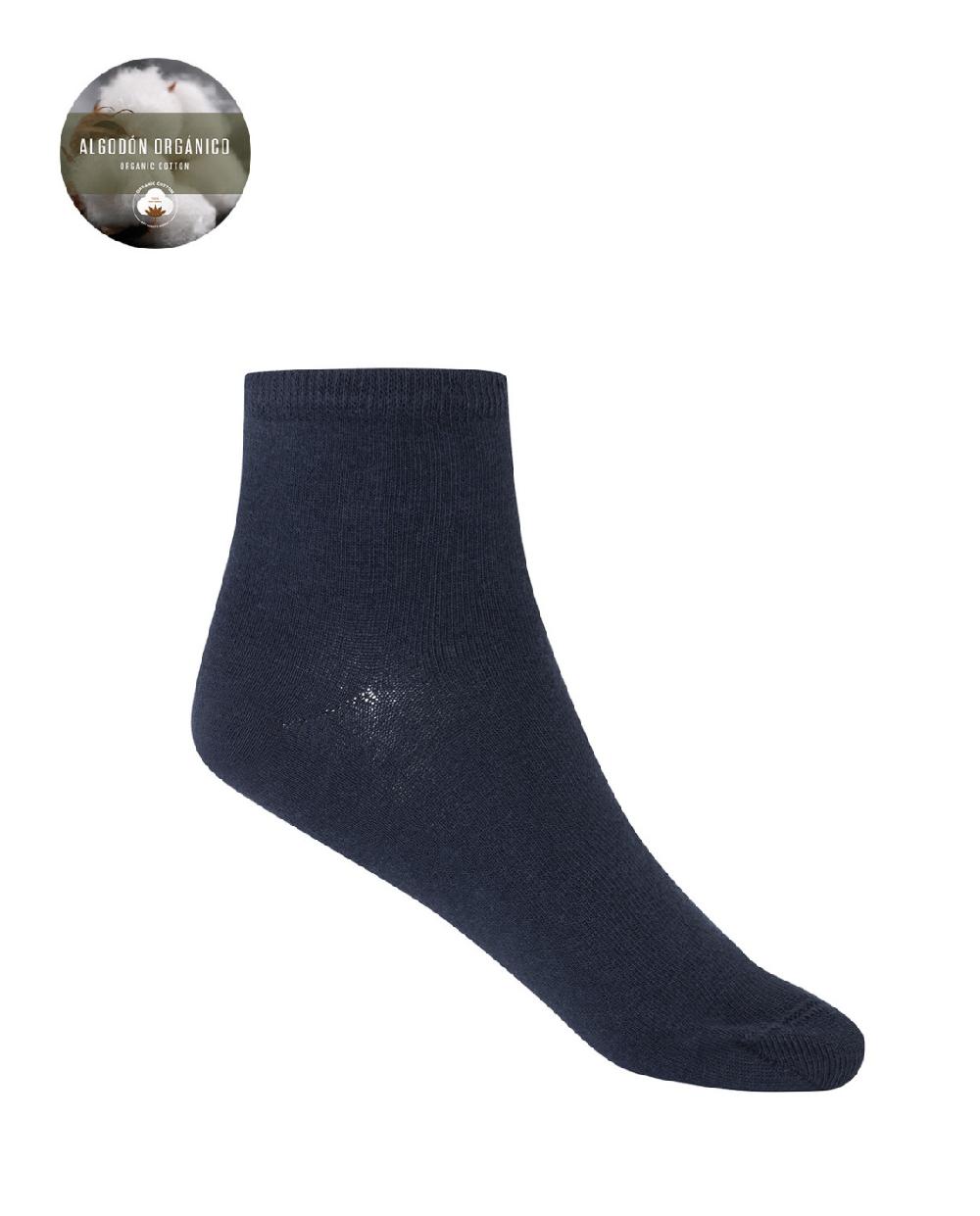 punto blanco Pack de 2 calcetines de algodón orgánico lisos