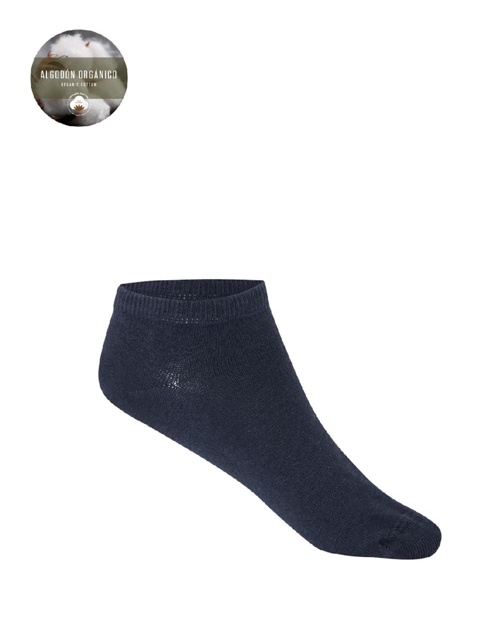 punto blanco Pack de 2 calcetines de algodón orgánico lisos