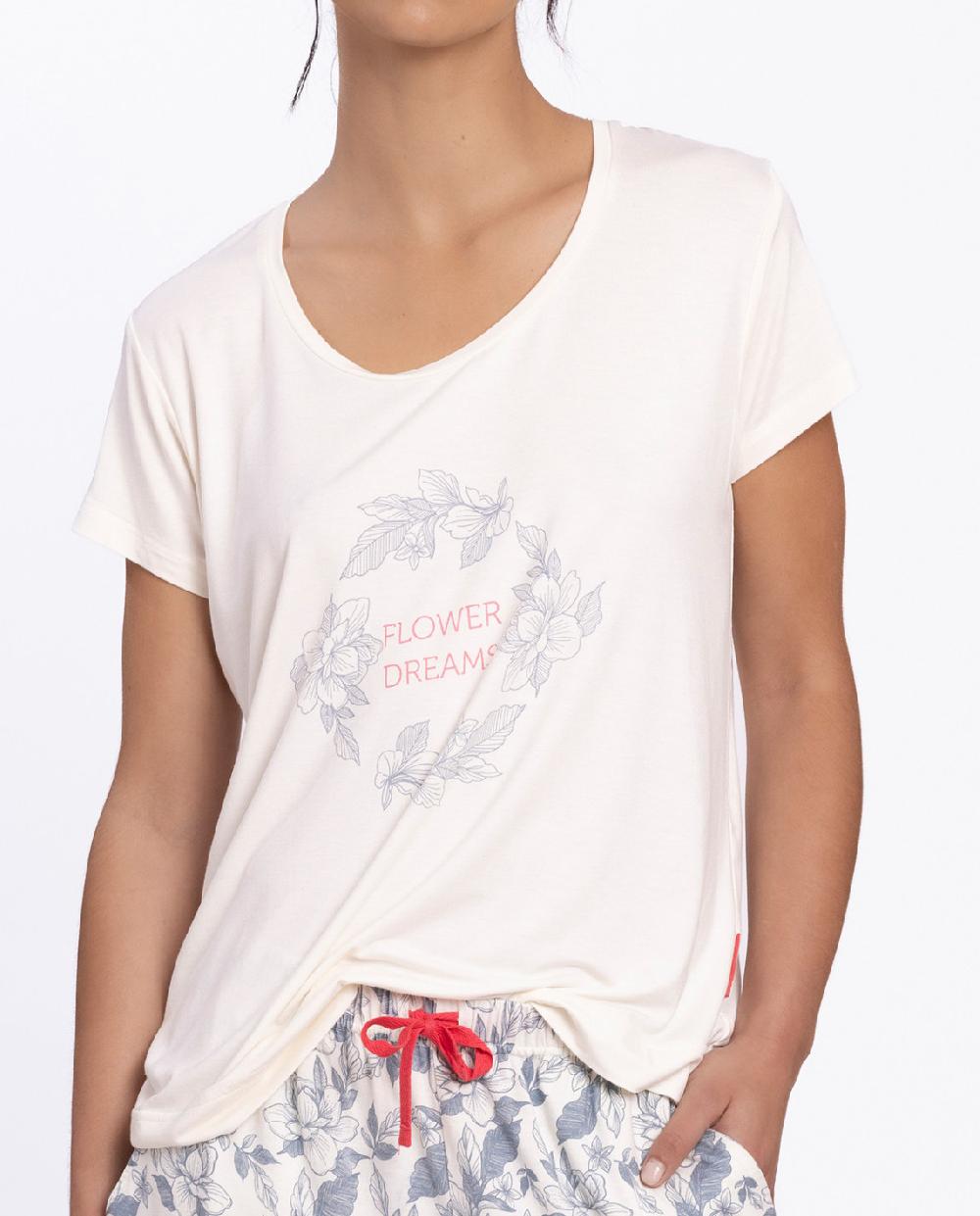 punto blanco Conjunto corto de flores Nautic Última moda