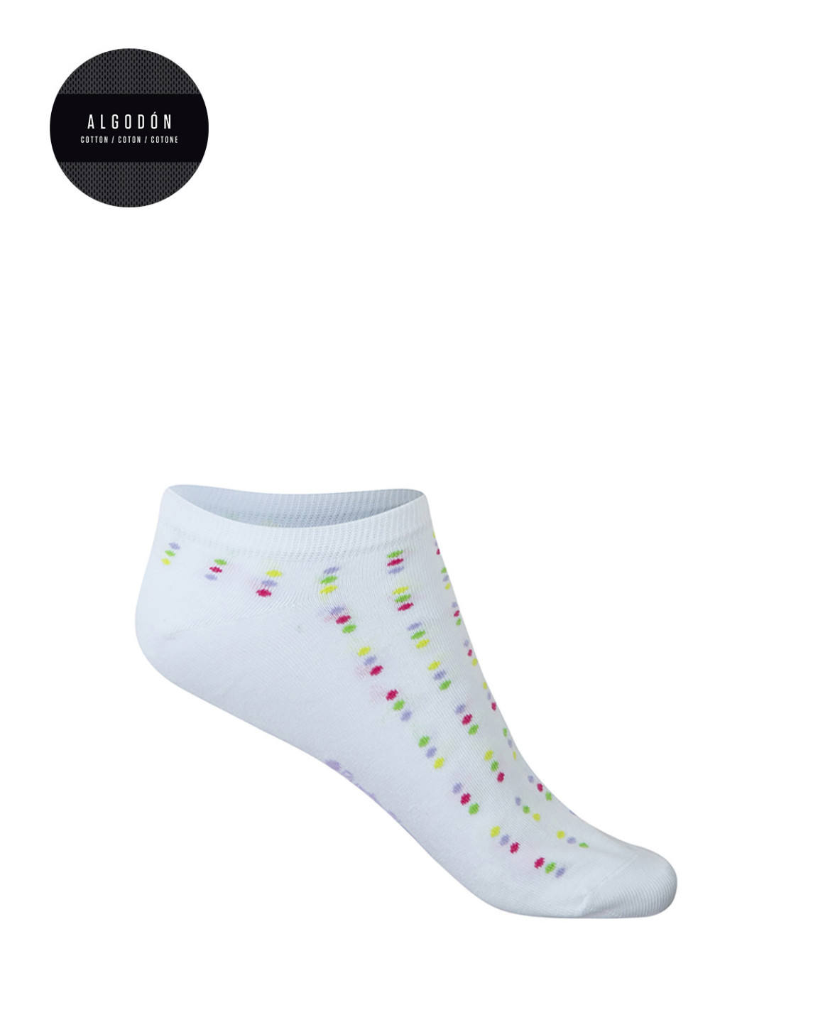 punto blanco Pack 2 pares de calcetines de algodón - fantasía Ofertas