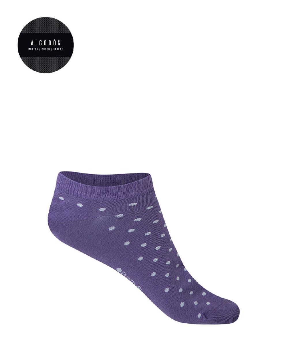 punto blanco Pack de 2 calcetines de algodón - rayas y lunares Rebajas baratas