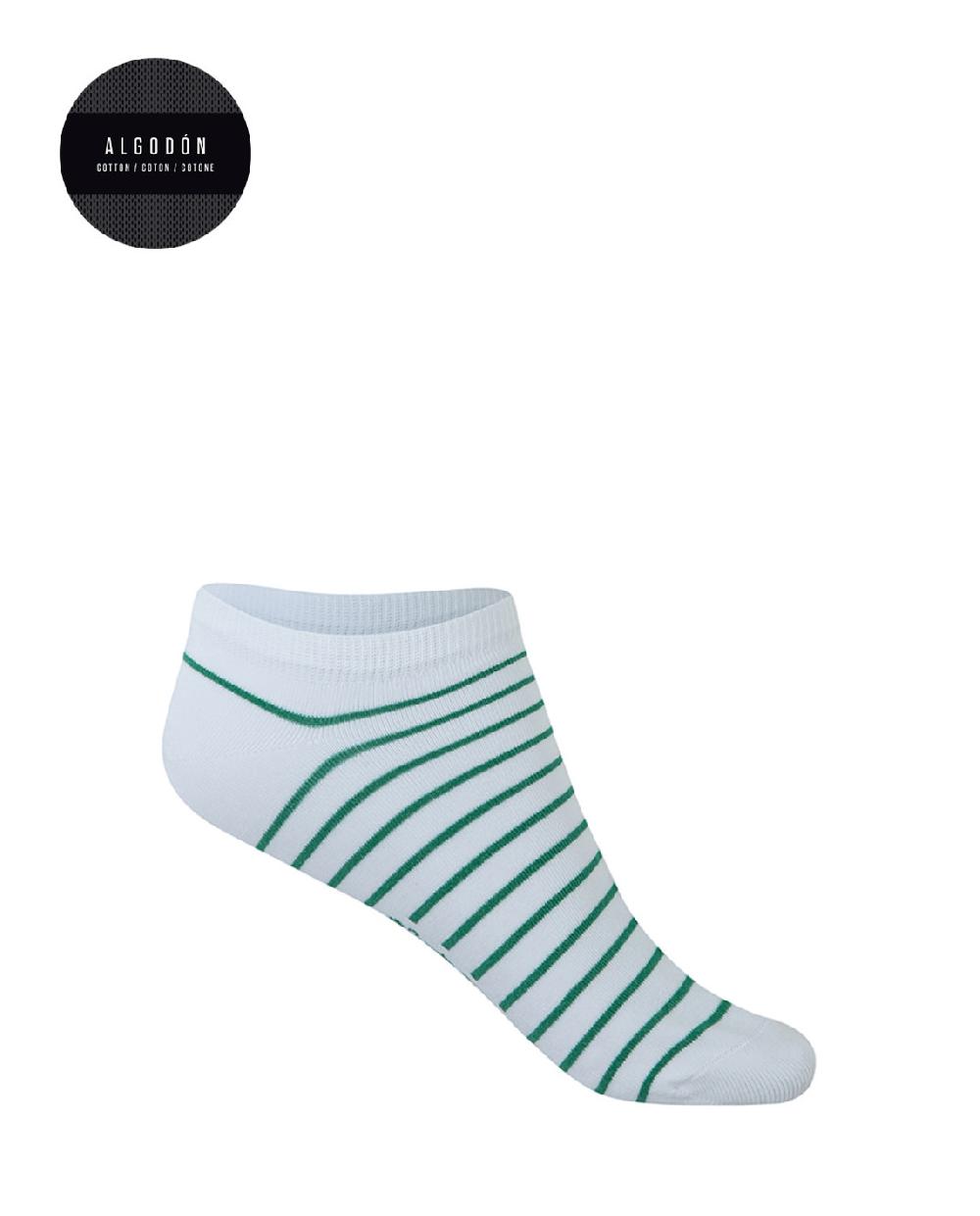 punto blanco Pack de 2 calcetines de algodón - rayas y lunares Ventas relámpago