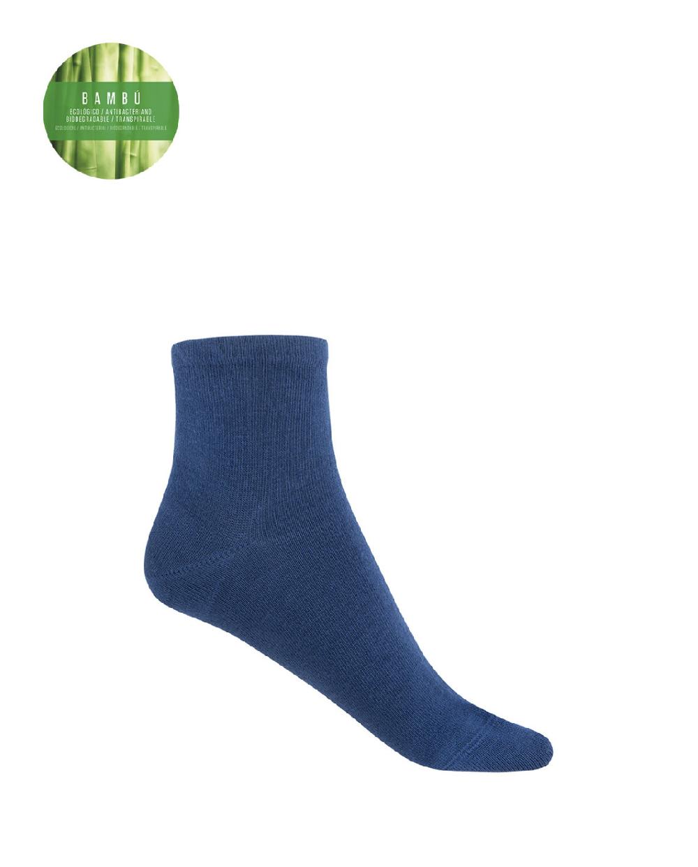 punto blanco Calcetines de bambú lisos