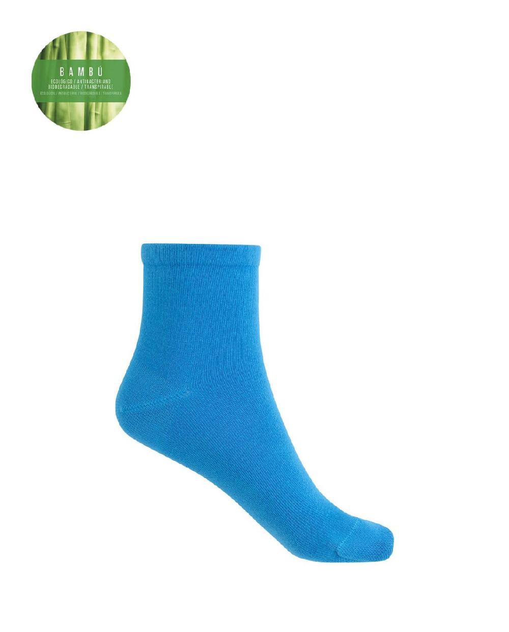 punto blanco Calcetines de bambú lisos