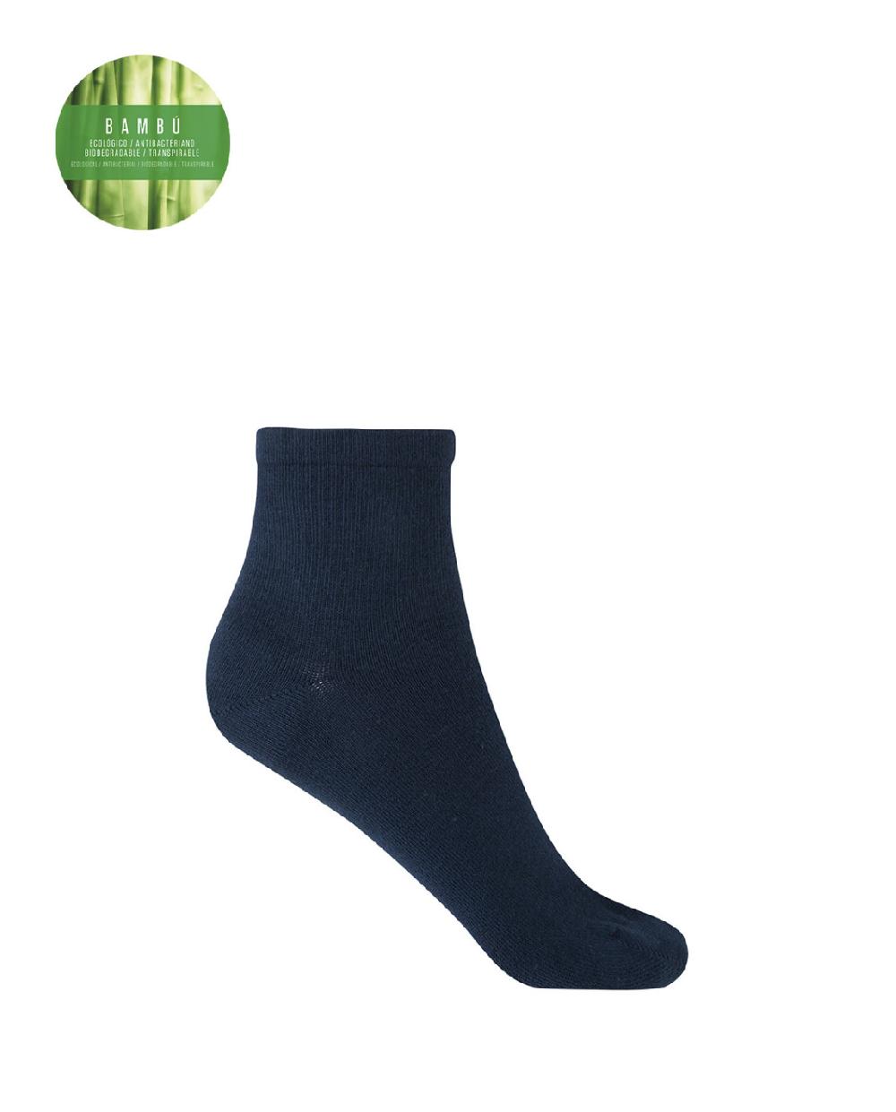 punto blanco Calcetines de bambú lisos