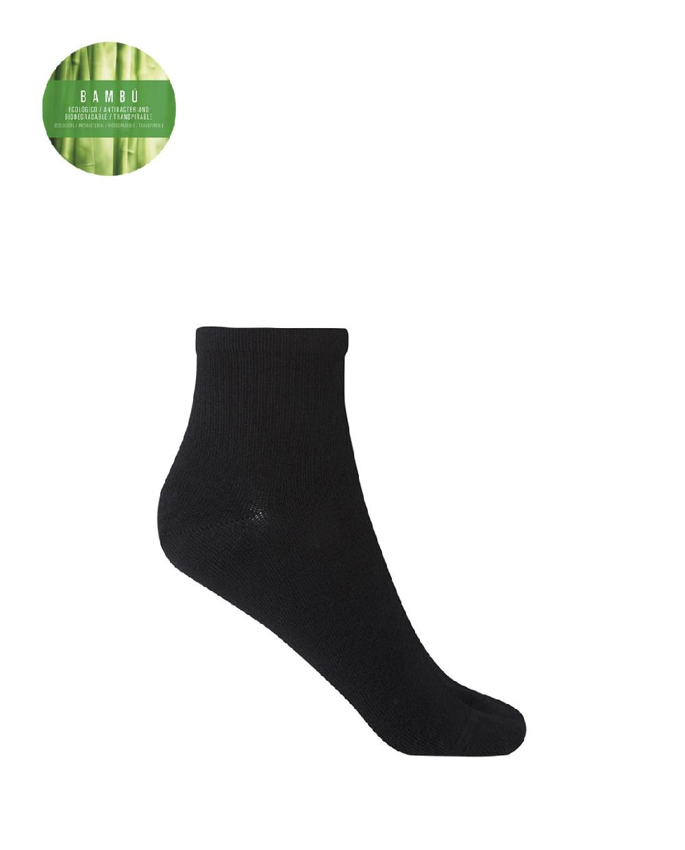punto blanco Calcetines de bambú lisos