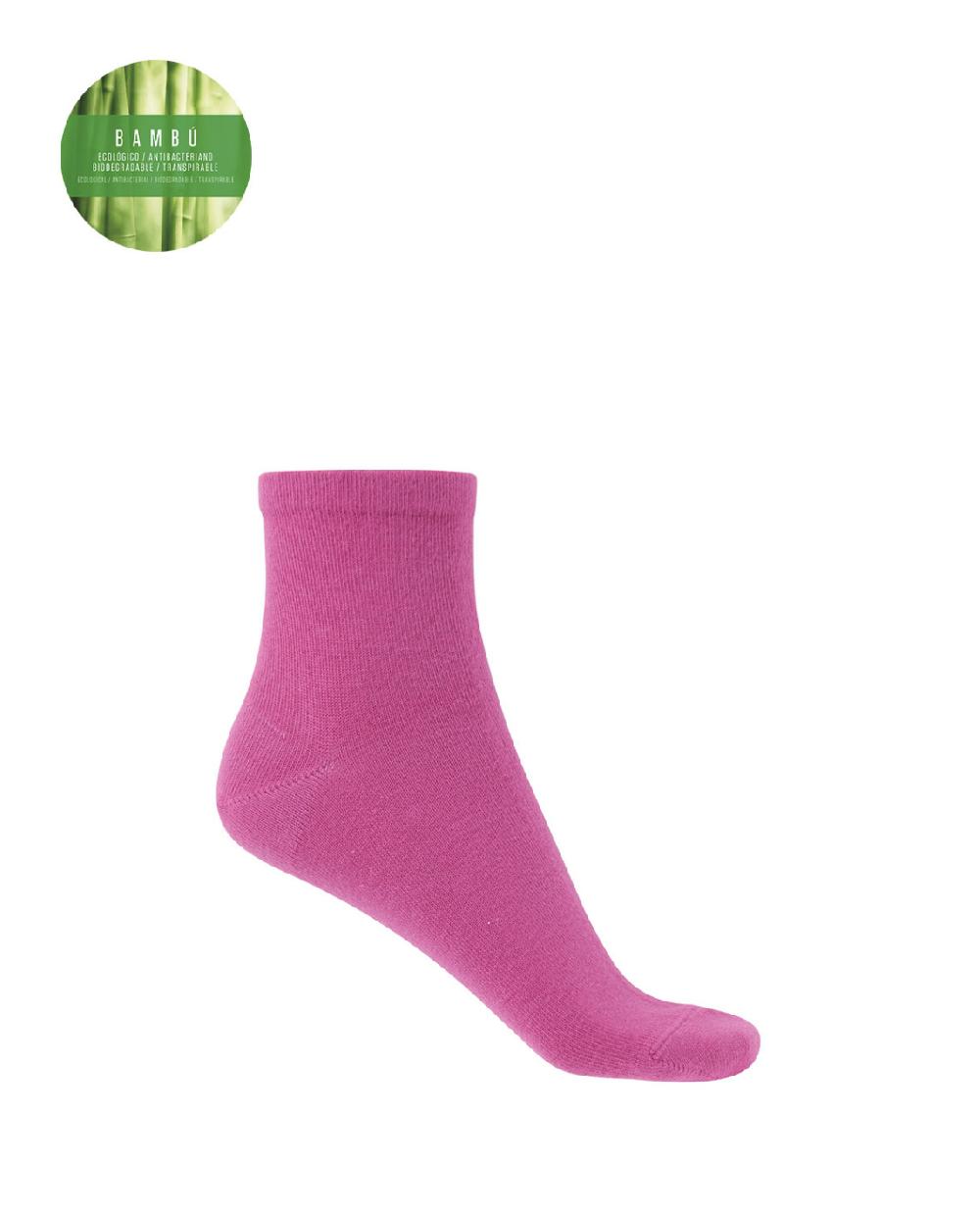 punto blanco Calcetines de bambú lisos