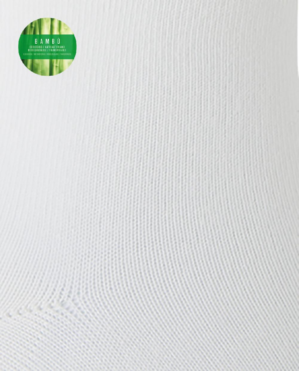 punto blanco Calcetines de bambú lisos Superdescuento