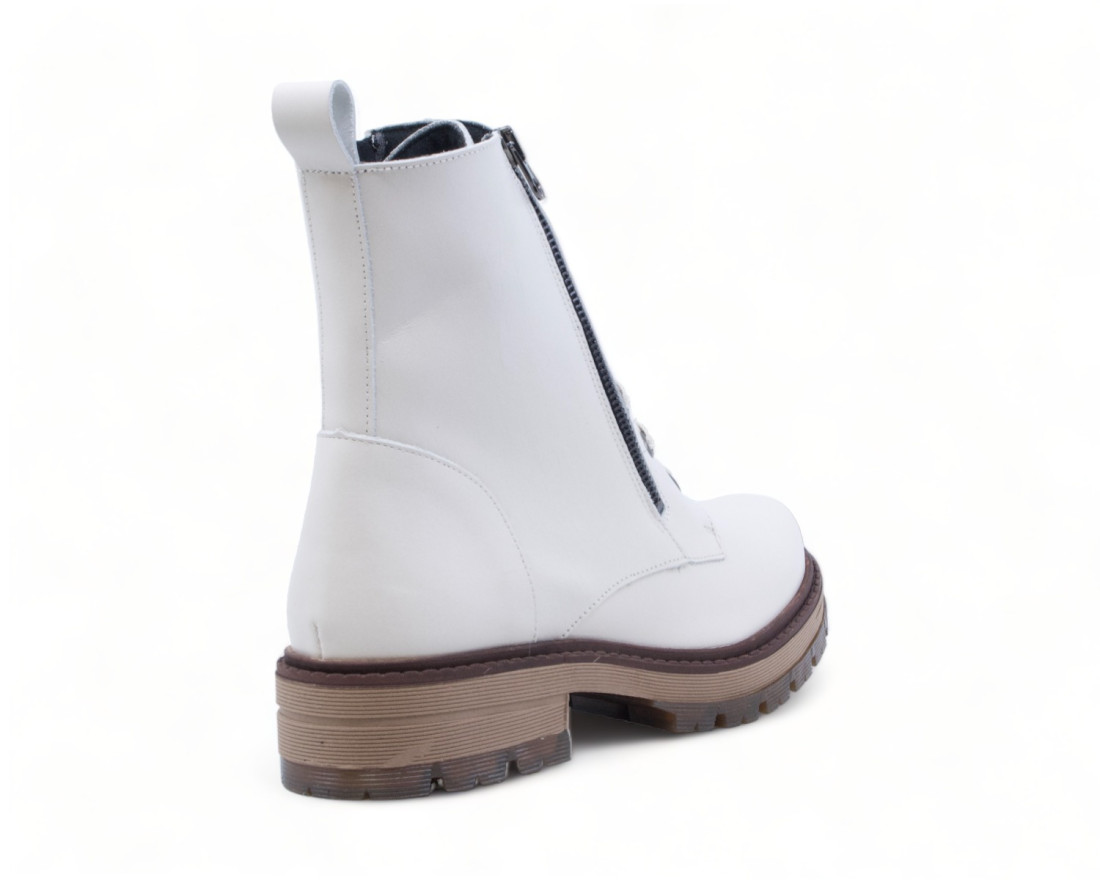 raquel perez Bota Militar Hanoi 23 Beige Mujer Rebajas