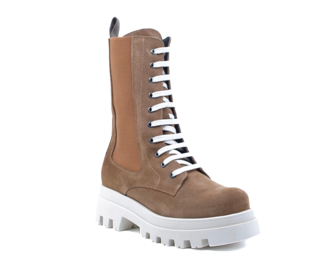 raquel perez Bota Militar Edimburgo Marrón Mujer Gran oferta