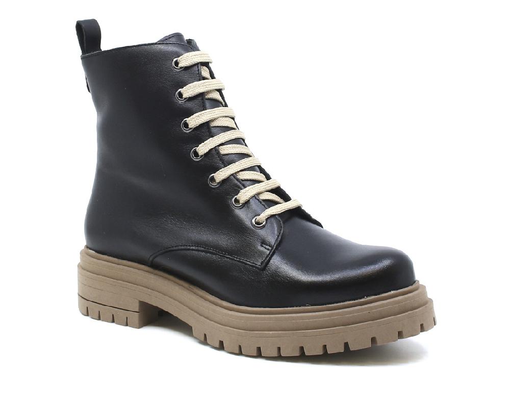 raquel perez Bota Militar Bolonia Negro Mujer Tienda