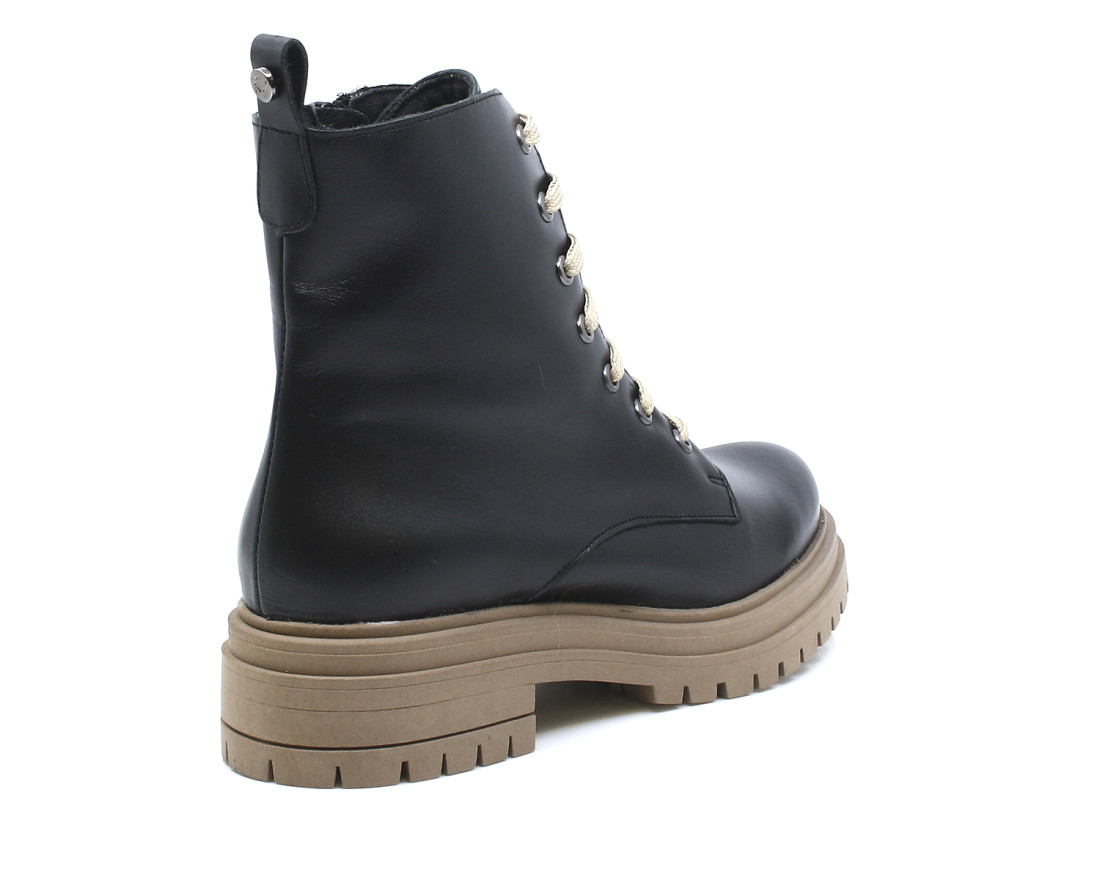 raquel perez Bota Militar Bolonia Negro Mujer Tienda