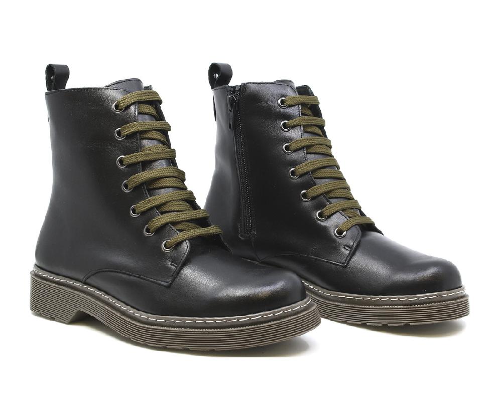 raquel perez Bota Militar Asti Negro Mujer Mejor oferta