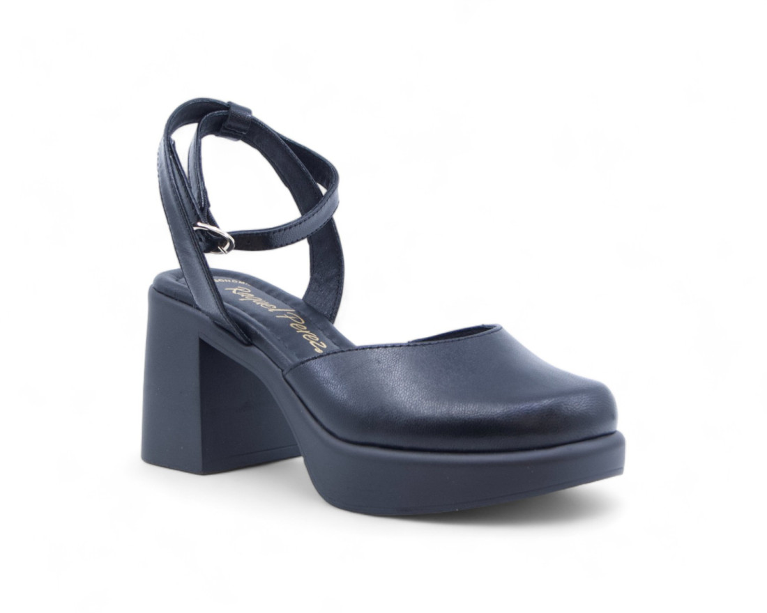 raquel perez Zapato Tacón Pirineos 04 Negro Mujer Ofertas especiales