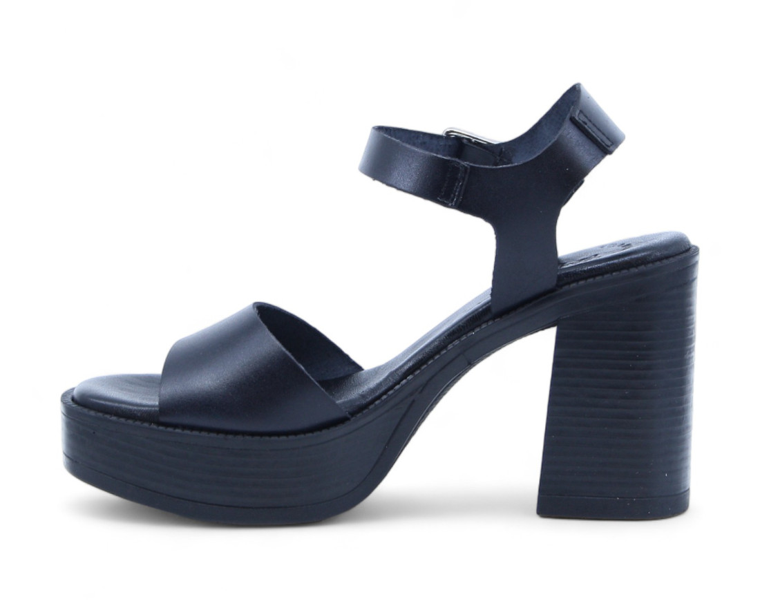 raquel perez Sandalia Tacón Valencia 08 Negro Mujer Rebajas baratas
