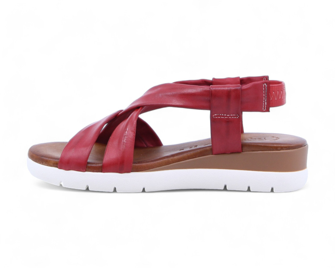 raquel perez Sandalia Carbon 02 Rojo Mujer Rebajas de fábrica
