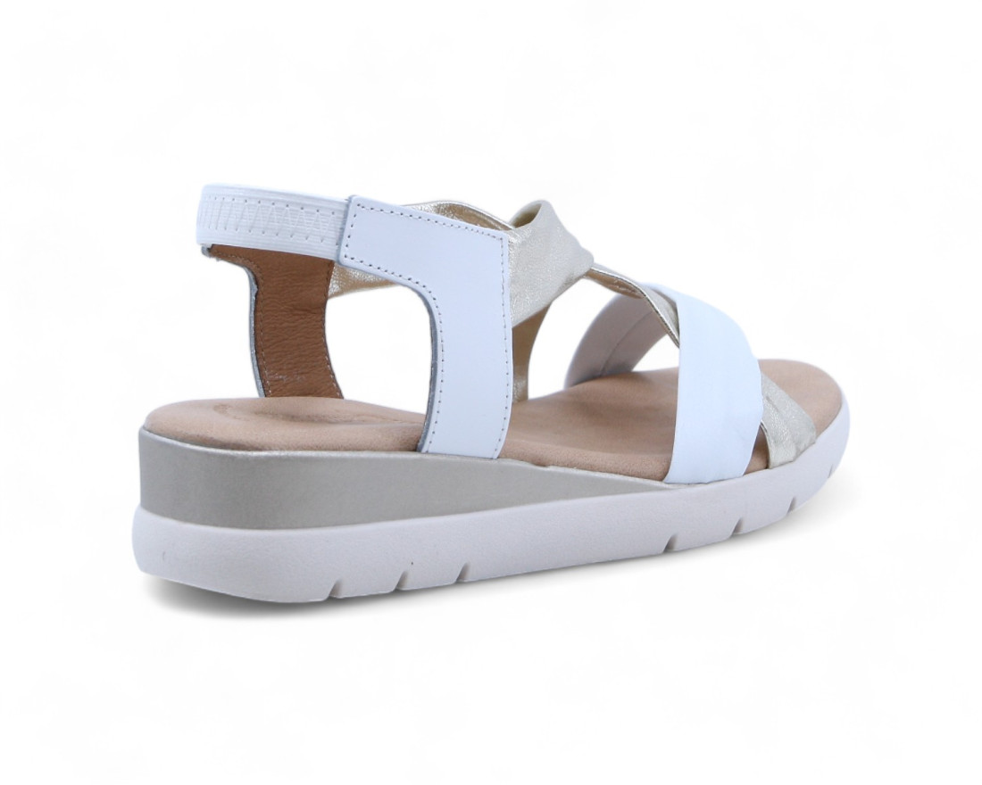 raquel perez Sandalia Cristal Platino Blanco Mujer Rebajas online