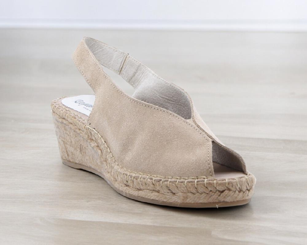 raquel perez Sandalia Cuña Esparto Cubanita Miel Camel Mujer Descuento por venta flash