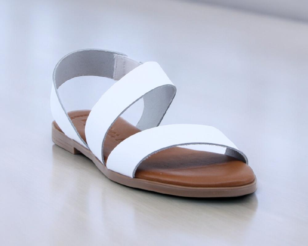 raquel perez Sandalia Plana Afrika 08 Blanco Mujer Rebajas