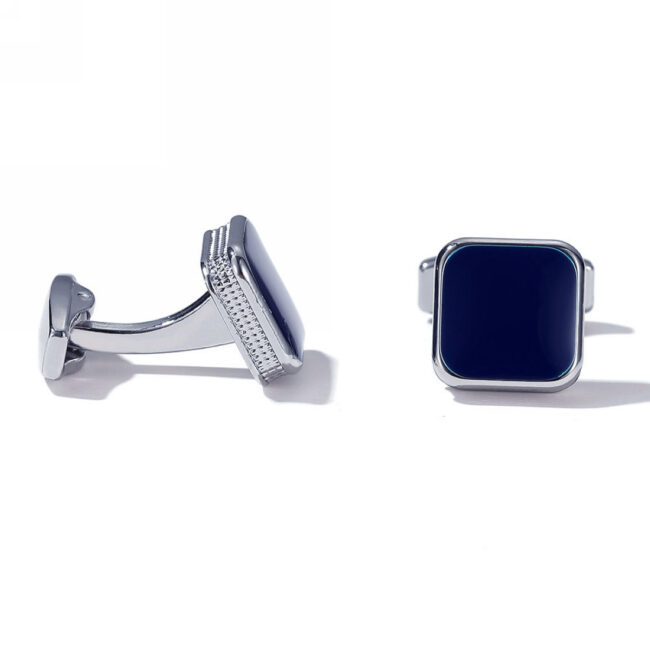 shlax & wing Classic Navy Enamel Cufflinks for Men Cuff Links New Business 96 Solo queda un día