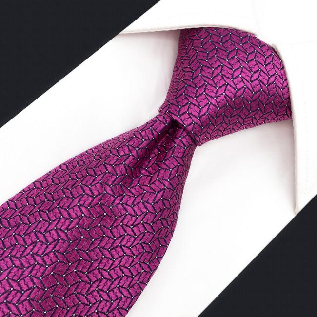 shlax & wing F11 Pink Geometric Neckties for Men Hanky Set Wedding Fashion Xlong Gift Silk En línea