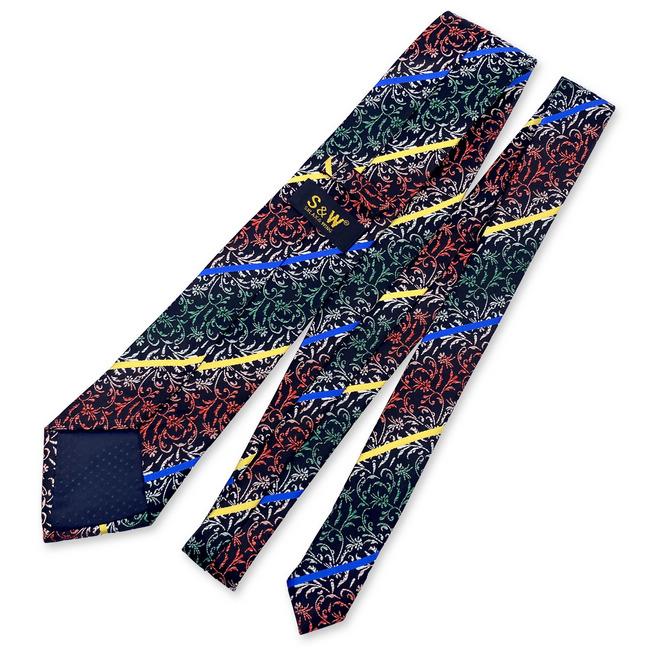 shlax & wing F28 Abstract Multicolor Mens Neckties Set Fashion Silk Extra long size Groom Rebajas