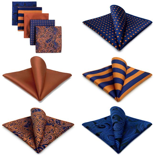 shlax & wing 5 Pieces Assorted Mens Pocket Square Fashion Classic Handkerchiefs Set 1-14 Rebajas baratas