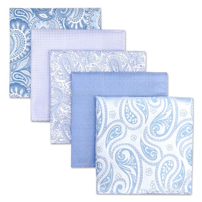 shlax & wing 5 Pieces Assorted Fashion Mens Pocket Square Classic Handkerchiefs Set 1-33 Rebajas de fábrica