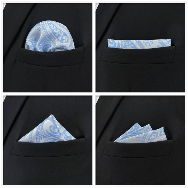 shlax & wing 5 Pieces Assorted Fashion Mens Pocket Square Classic Handkerchiefs Set 1-33 Rebajas de fábrica