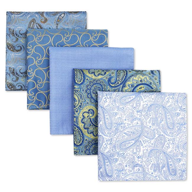shlax & wing 5 Pieces Assorted Fashion Mens Pocket Square Classic Handkerchiefs Set 1-31 Los más vendidos